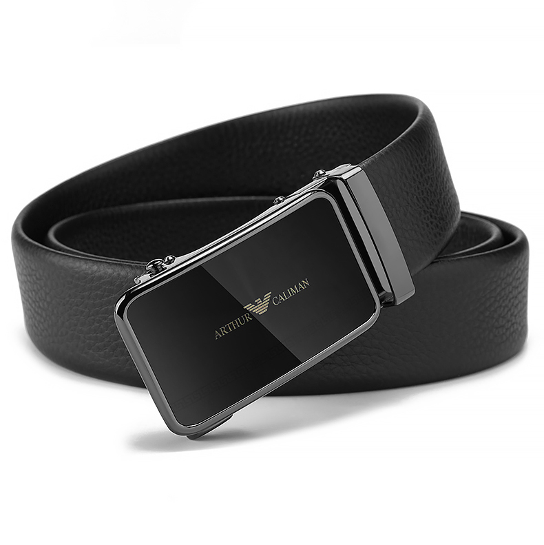 优选好物哭泣腰带男士皮带真自动扣牌腰带青年商务裤带经典款银色礼盒