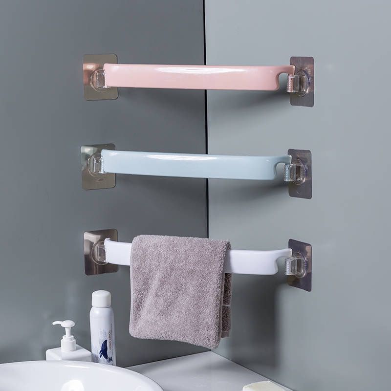 【一个装】免打孔毛巾架