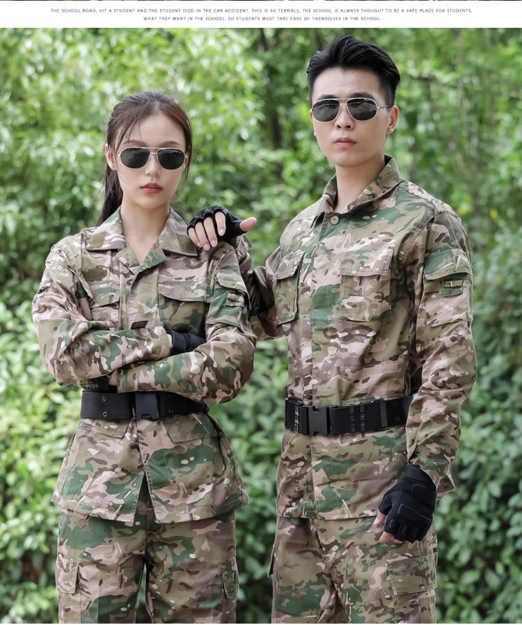 迷彩服全套新款夏季套装男户外学生军训服薄款工作服训练衣服女装