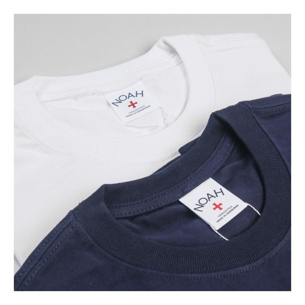 2022年夏季noah口袋小花印花短袖欧美街头小众潮牌t恤男休闲宽松 白色