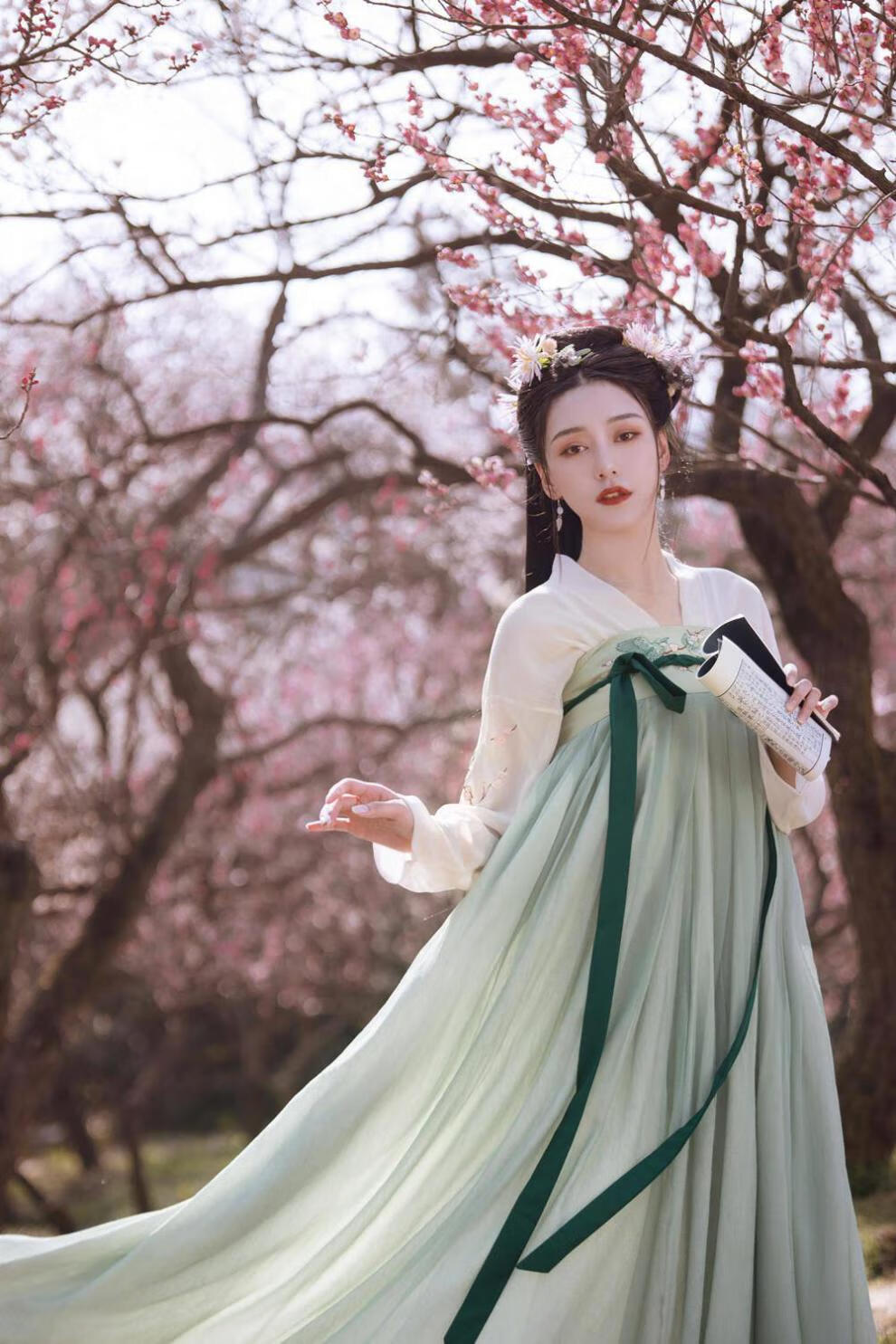 汉服成人女 汉服女六米大摆中国风古装齐胸襦刺绣学生仙女古风薄纱