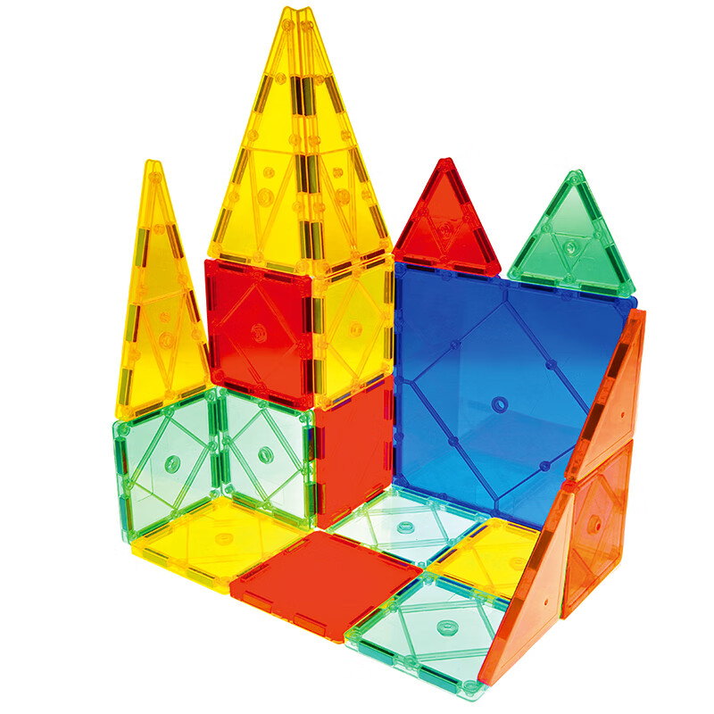 【科博】【魔磁智慧片】大颗粒磁性儿童益智早教拼插魔力积木玩具宝宝