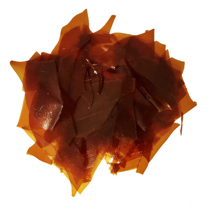 甲级虫胶片漆片紫胶漆片士力家具维修材料红色透明速溶500克1公斤1