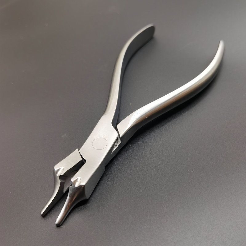 正畸钳不锈钢钳子技工钳口腔科钳子牙科口腔科器械 粗丝切断 金柄带环