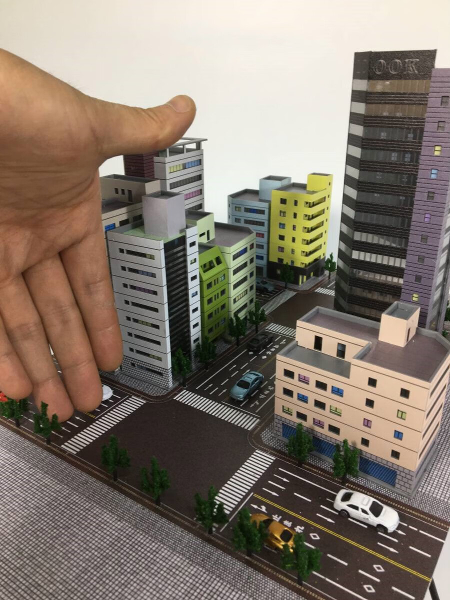 万代ql 1:300 奥特曼仿真城市模型沙盘shf奥特曼场景建筑塑料拼装楼房