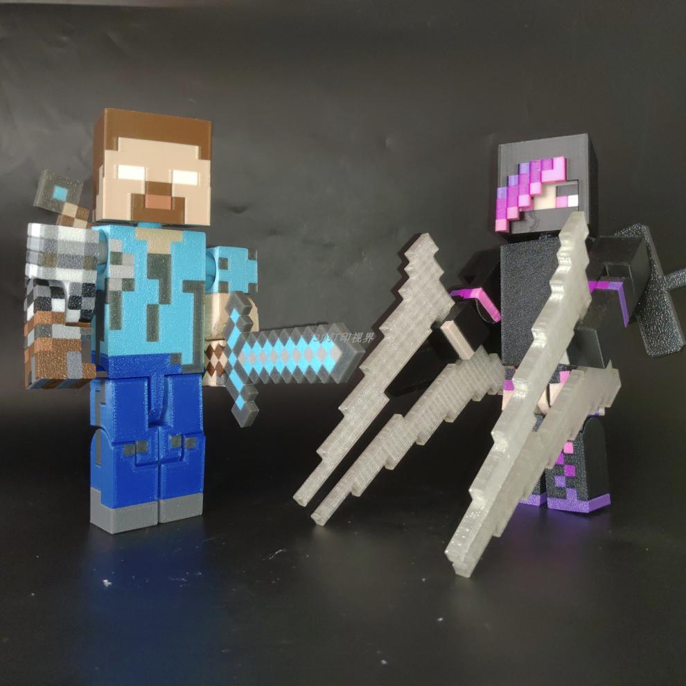 我的世界him人仔周边mcceris末影女王多关节可动模型玩具ceris16厘米