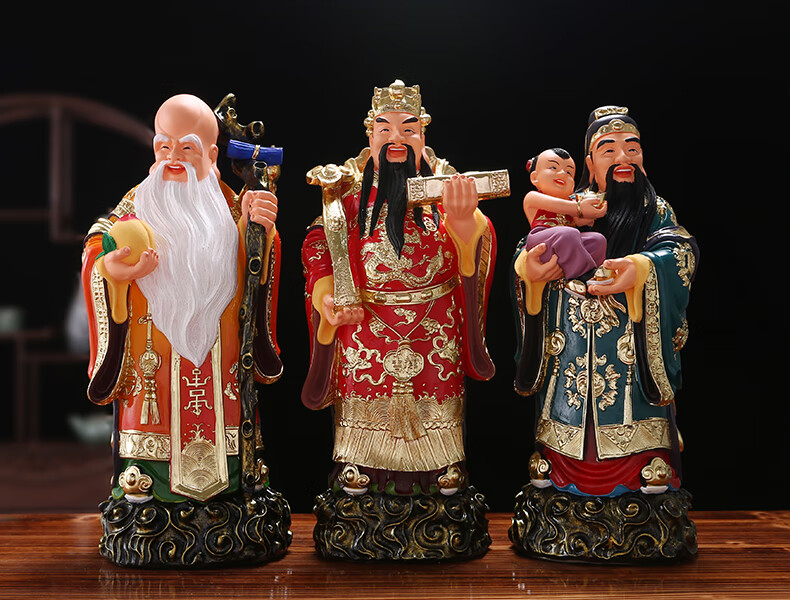 福禄寿神像三星摆件客厅供奉家用喜财福星寿星禄星神像居家摆设 16