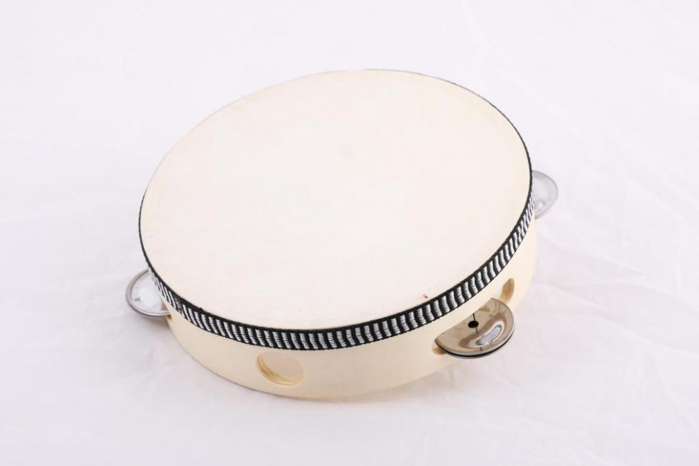 儿童舞蹈考级新疆铃鼓奥尔夫打击乐器手鼓幼儿园教具儿童手拍敲鼓橘