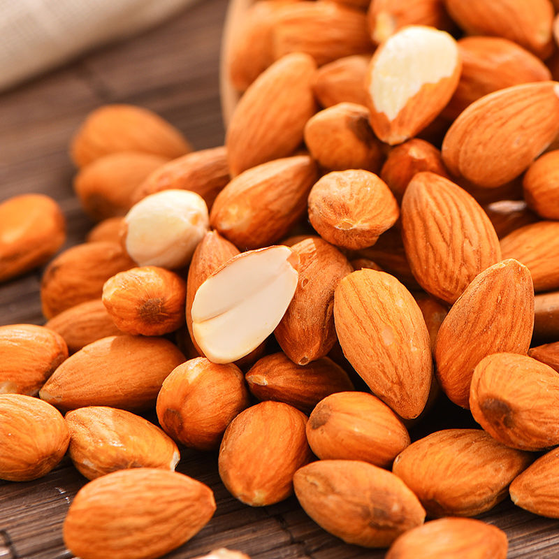 巴旦木仁250g500g含罐杏仁坚果零食散装60g 【买11】共500g-无壳巴旦