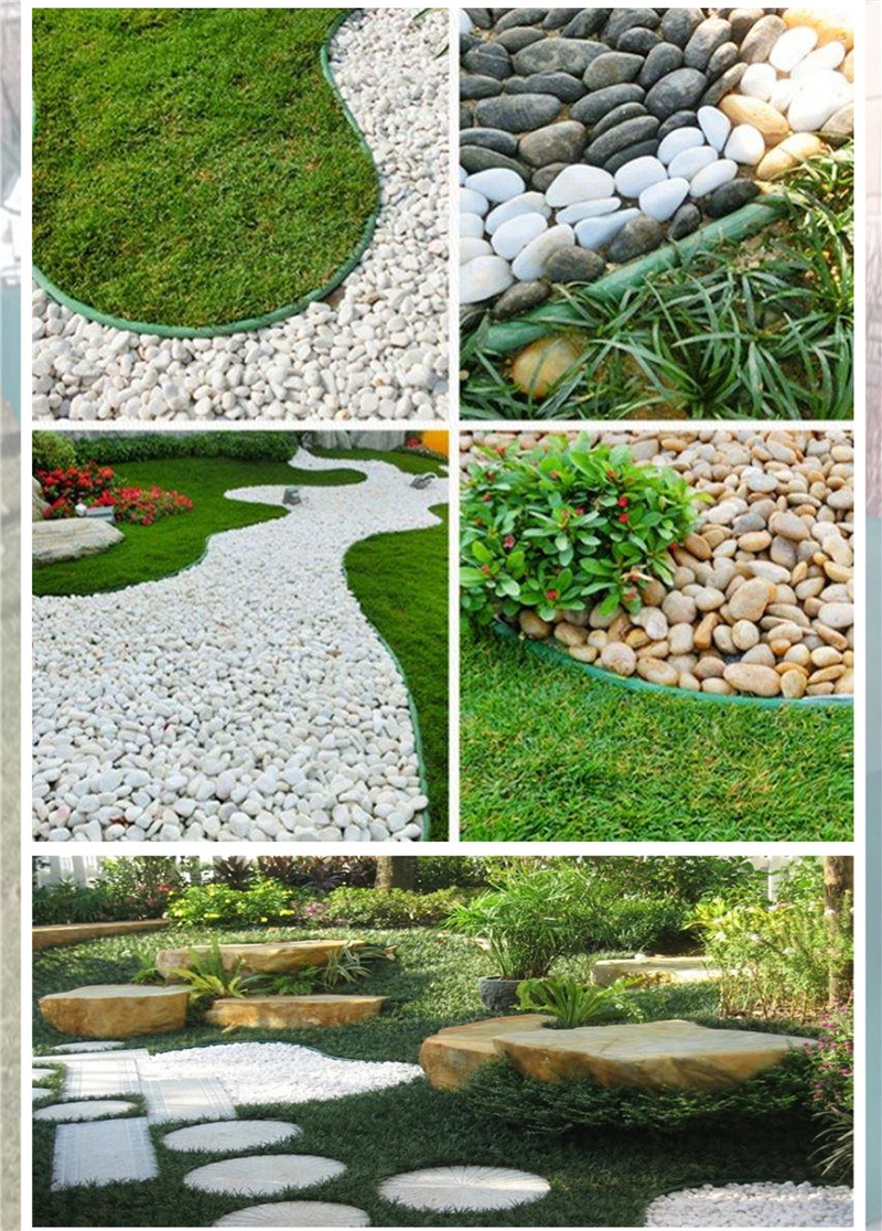 草石隔离带园林绿化花园工程隔草带草坪围树圈隔根带围树圈挡土板绿色