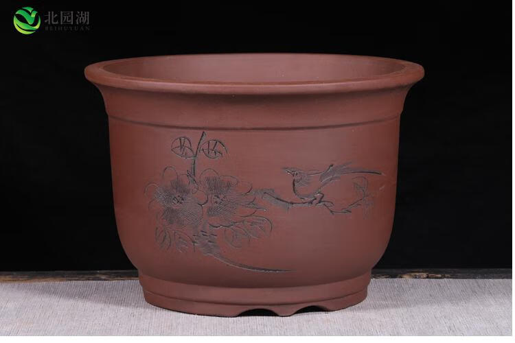 北园湖 特大紫砂花盆特价陶瓷大号种树特大号虎皮兰兰花 君子兰专用