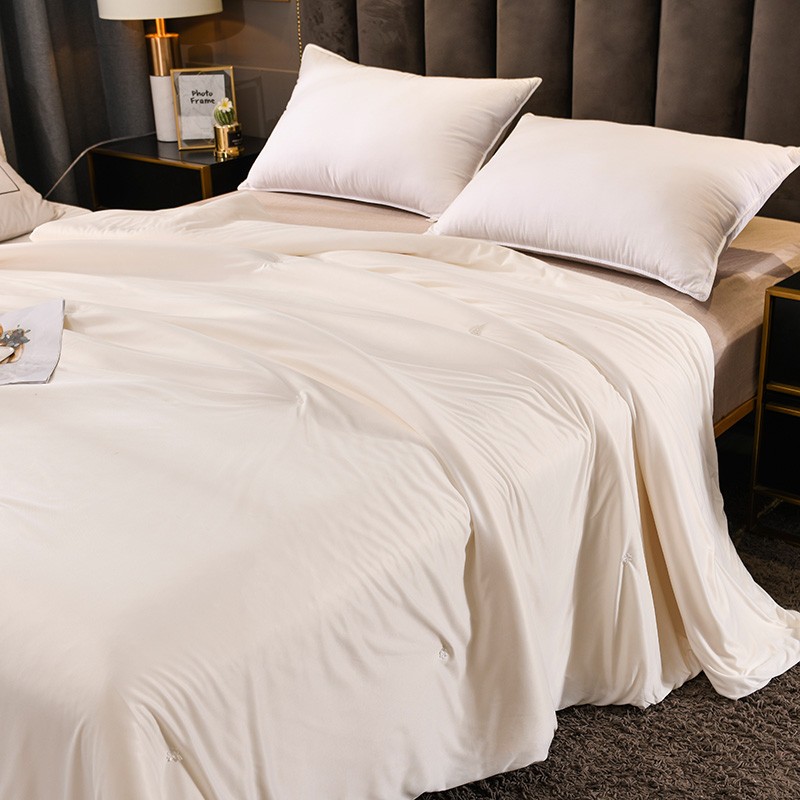 泰嗨(taihi)泰国天然乳胶蚕丝被防螨透气蚕丝乳胶被200*230 白色 200*