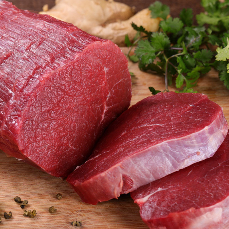 (国产原切)牛里脊正宗黄牛肉生牛肉冷冻 牛里脊净重4斤装【图片 价格