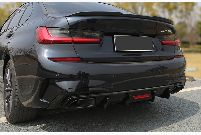 改装前铲后唇干式碳纤维前唇柿灰色m340mp耀夜套件 ak款后唇 尾喉/亮