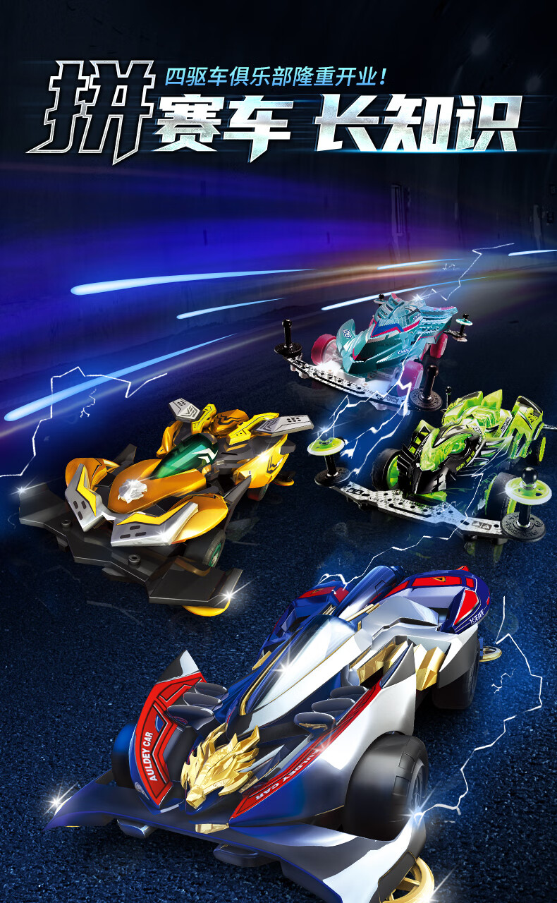 奥迪双钻(auldey)龙四驱兄弟改装配件比赛专用电池 超音战蝠【带充电