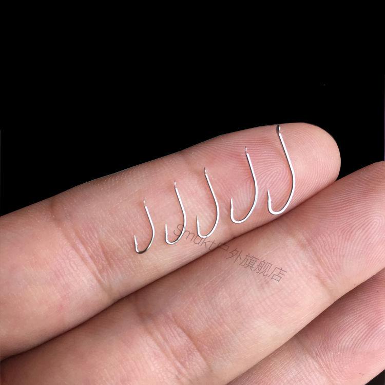 秋田狐鲫鱼钩号盒装有倒刺高碳钢黑坑野钓垂钓鱼钩200枚盒装37秋田狐