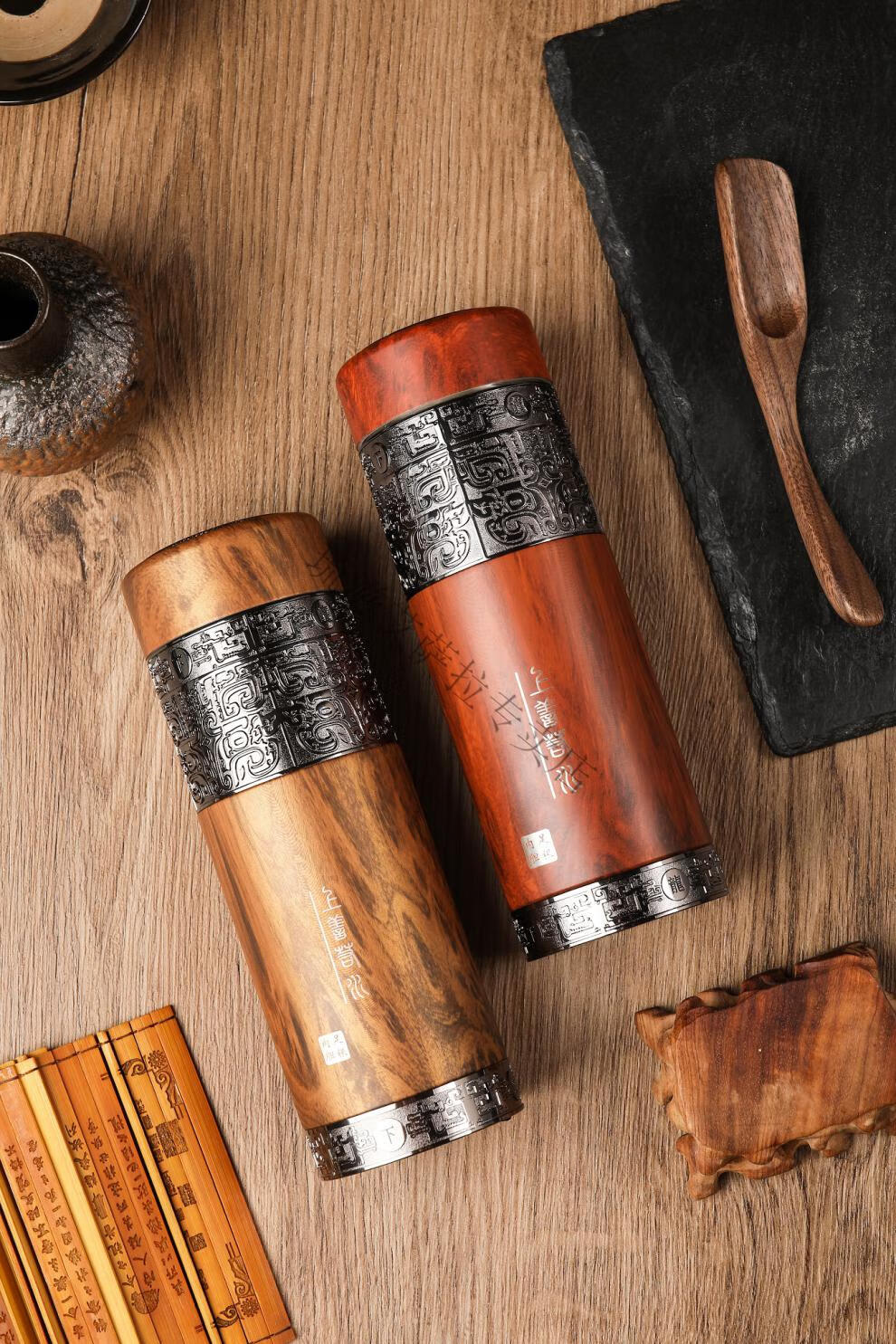 老凤凰 银杯子纯银保温杯999雪花银内胆银水杯商务养生茶杯礼琉滋