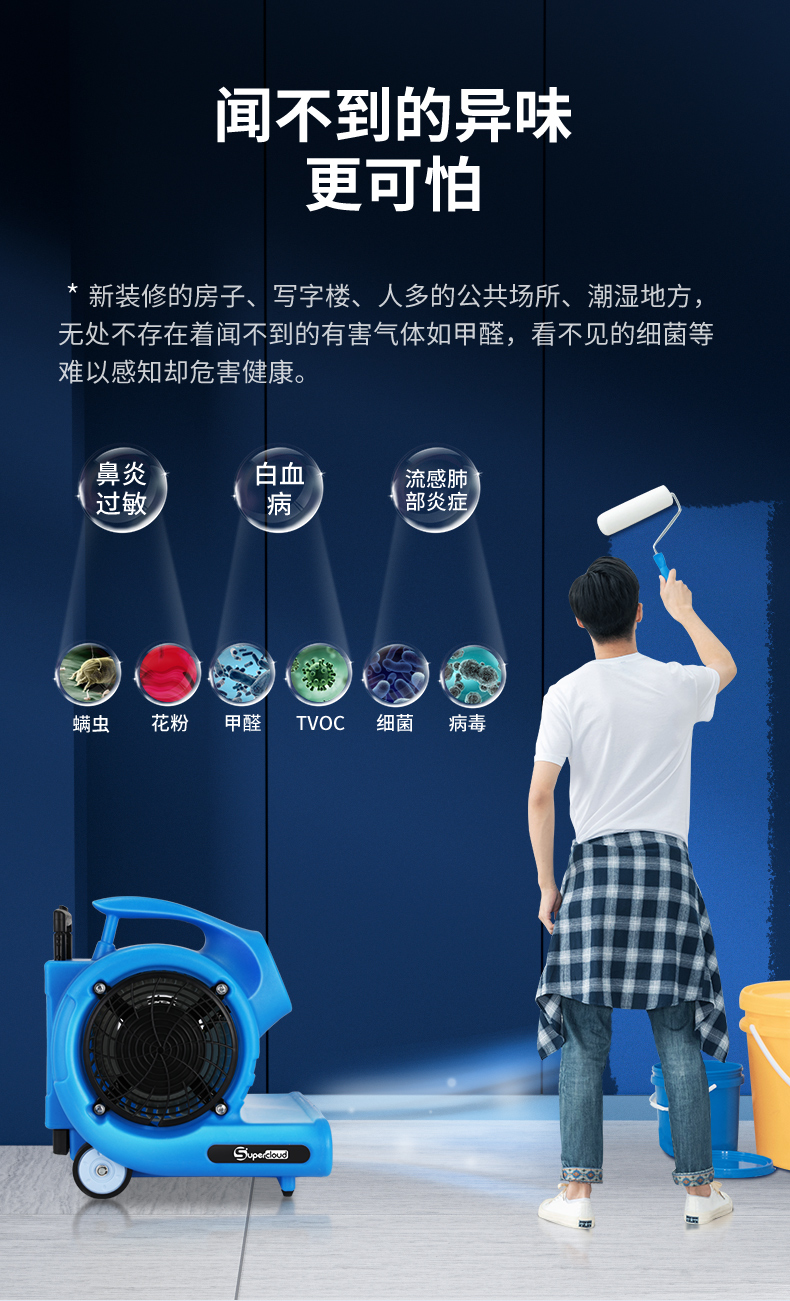 鼓风机地面吹干机商用地板酒店家用卫生间强力厕所除湿吹风机贝乐星辉