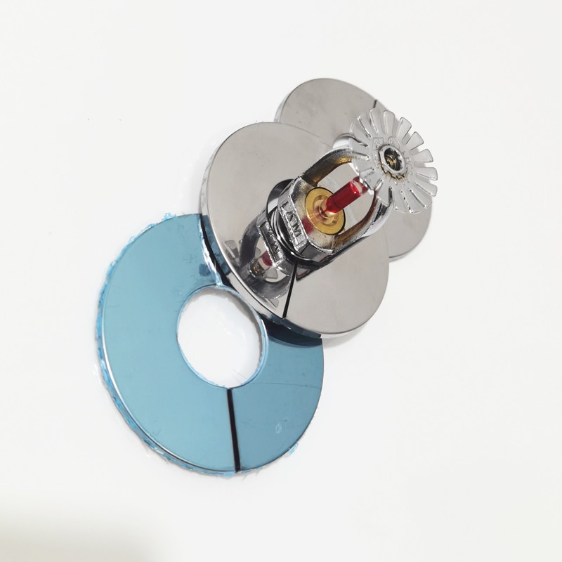 不锈钢分体免拆消防喷头喷淋头装饰盖通用下喷装饰圈可拆卸遮丑盖