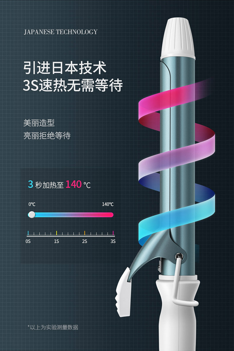 棒日本svey卷发棒不伤发持久定型大波浪大卷发棒寝室宿舍可用小功率