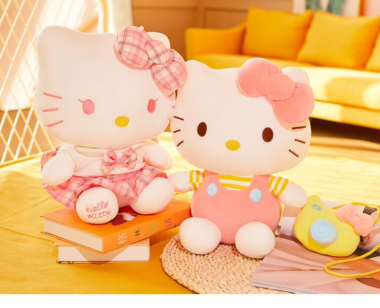 简梓-hello kitty公仔凯蒂猫毛绒玩具哈喽kt玩偶可爱布娃娃女生礼物