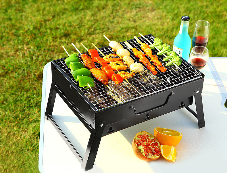 官方旗舰野外便携式烧烤炉家用bbq碳烤炉加厚烧烤炉一次性烤肉烧烤架