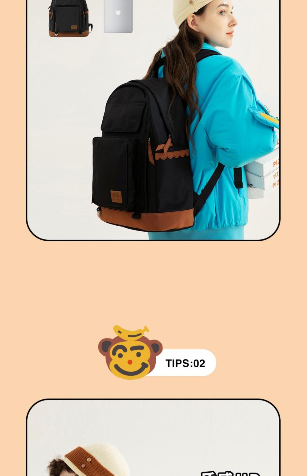 塔卡沙双肩包【动物派对系列】tyakasha塔卡沙书包女大容量双肩包学生