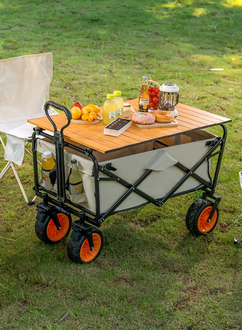 m·o营地车露营车拖车折叠小拉车便携买菜车手推车快递小推车拉货行李