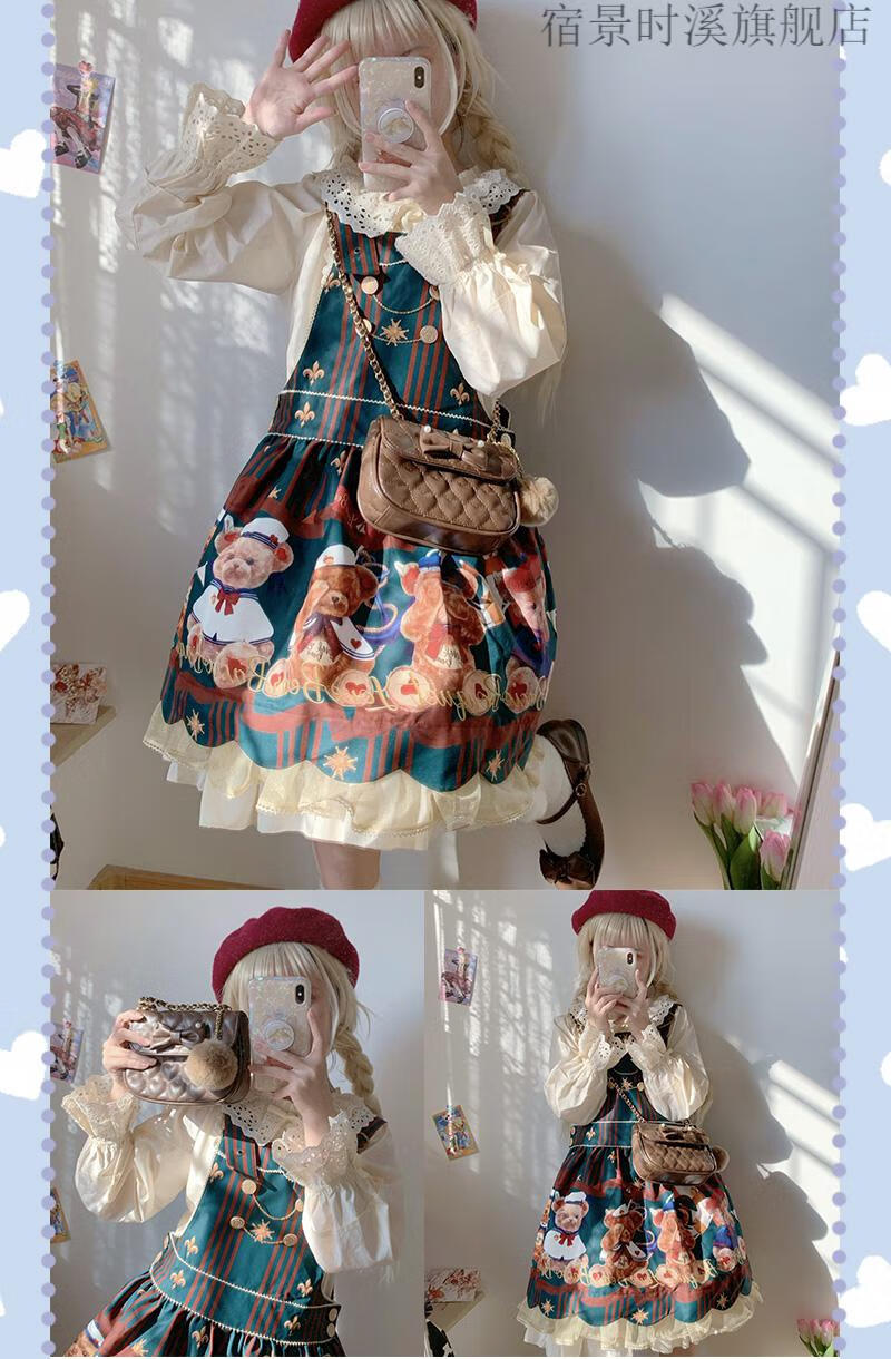 现货有点嗲绵羊泡芙原创包lolita可爱日常jk制服通勤女方包夏季百搭