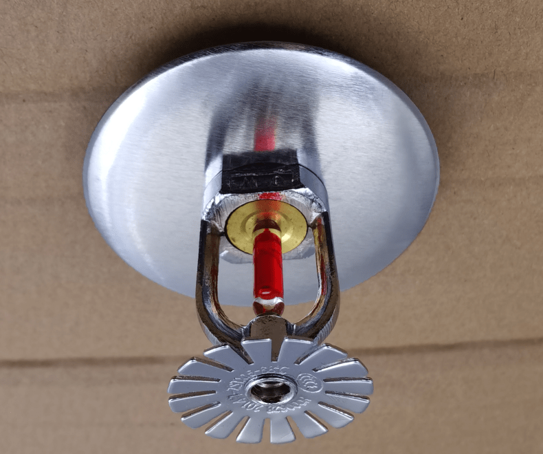 定制适用于消防实用检查下喷头全铜消防喷淋头68度下喷下垂型喷头烟感