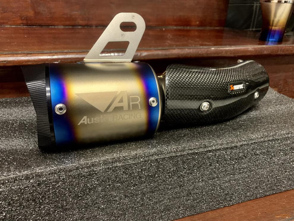 适用摩托车川崎ninja400忍者z400改装ar吉村天蝎碳纤维排气管中段天蝎