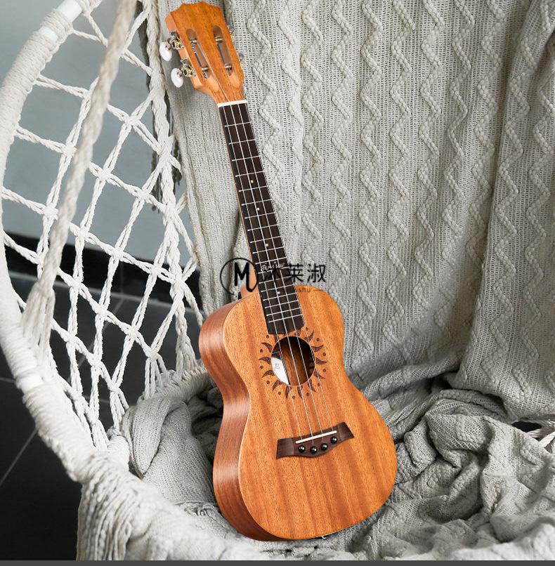 mint尤克里里andrew安德鲁23寸尤克里里学生初学乌克丽丽黑色小吉他
