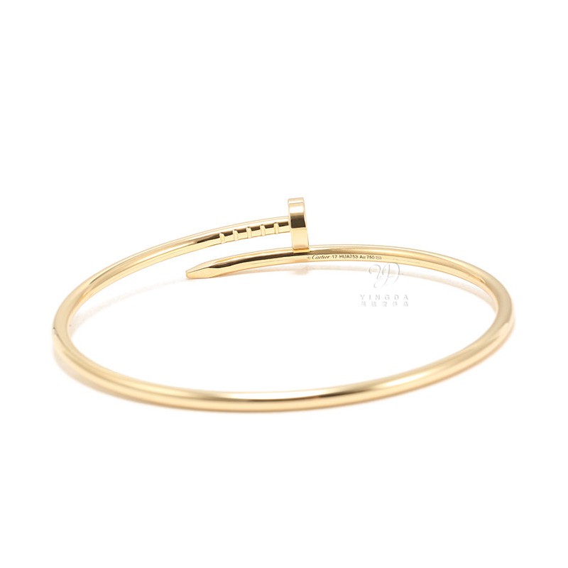 cartier卡地亚justeunclou系列18k金螺丝钉手镯小号款宽25mm预售17cm