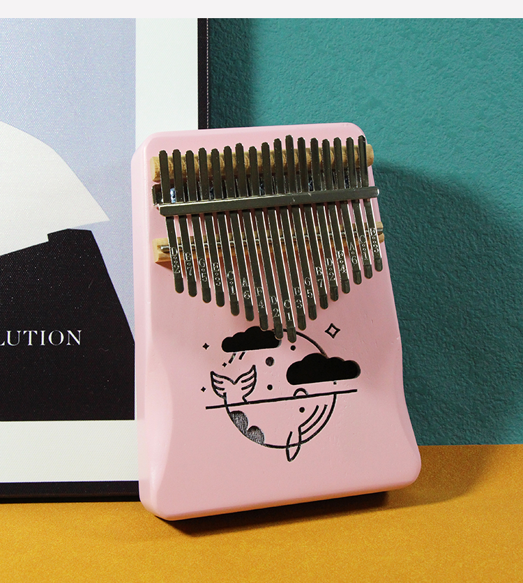 卡林巴琴拇指琴17音五指姆指手指琴21初学者女生钢琴乐器学生相思木粉