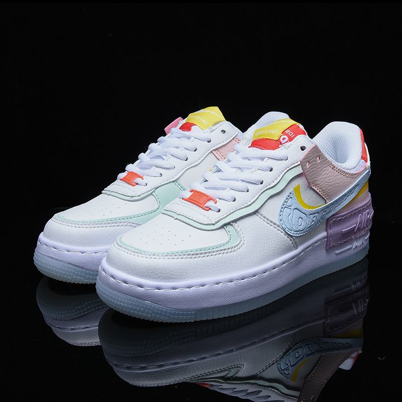 【官方旗舰】dunk aj af1空军一号马卡龙女鞋糖果拼接低帮板鞋男休闲