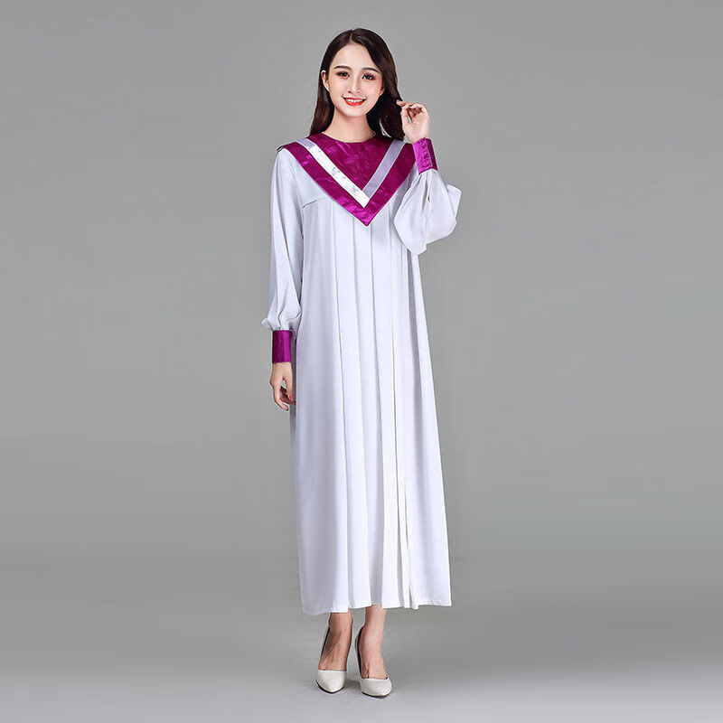 圣服圣衣指挥服牧师服主持人大合唱服演出服装长老服受洗服圣诗服