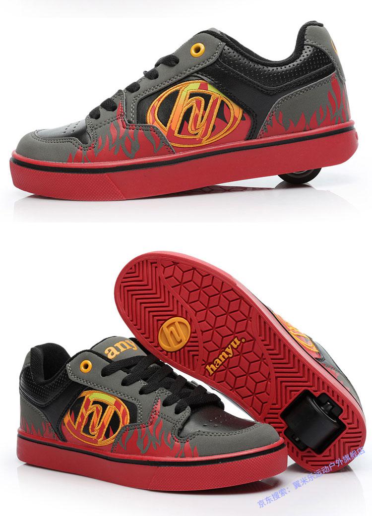 暴走鞋成人单轮 暴走鞋单双轮滑轮鞋男童女孩爆走鞋可收缩学生变形