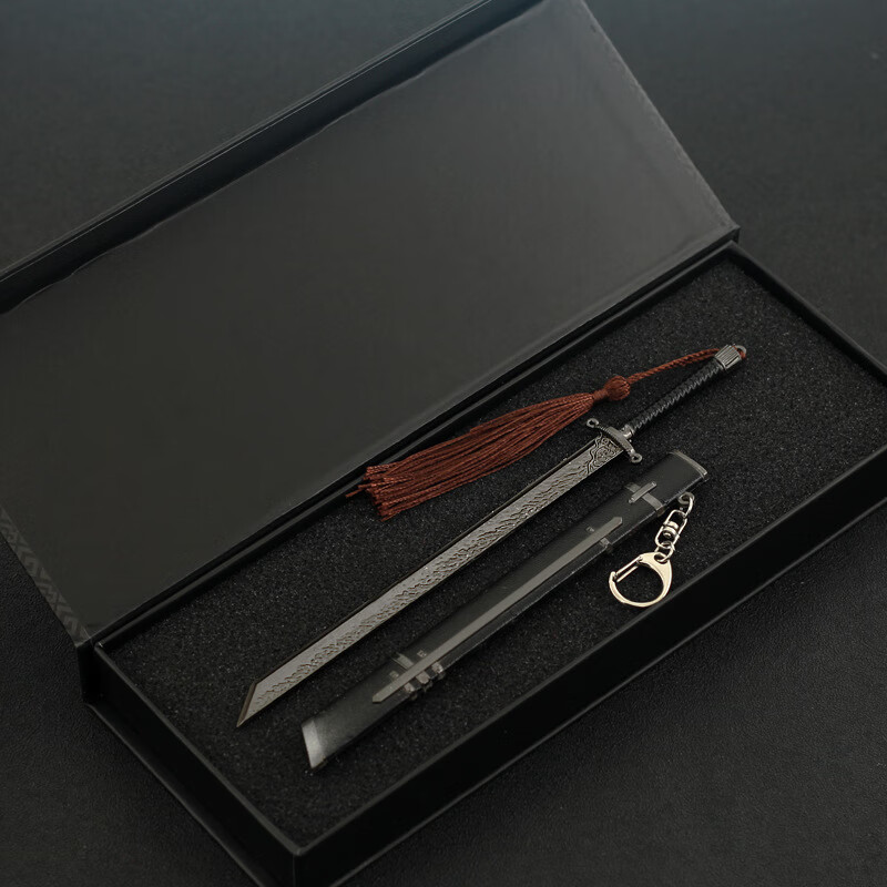 春枝韵飞狐外传周边冷胡斐大刀胡一刀冷月宝刀金属带鞘模型挂件 22cm