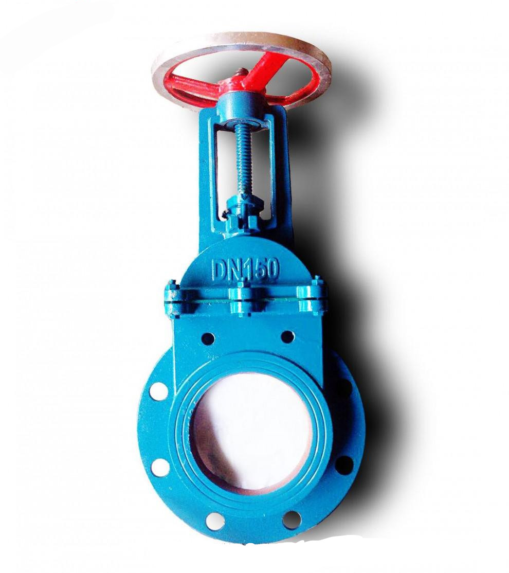 zt992810铸铁对夹浆料阀刀型闸阀阀纸浆阀dn65dn80dn100dn65