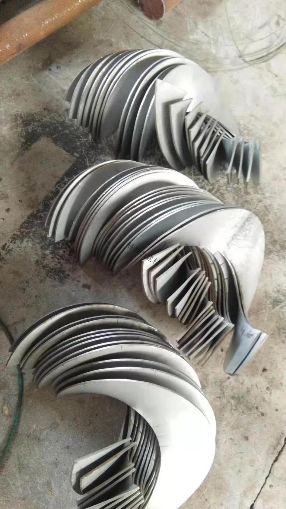 定制定制螺旋叶片绞龙叶片304不锈钢加厚耐磨无轴绞龙螺旋输送机单片