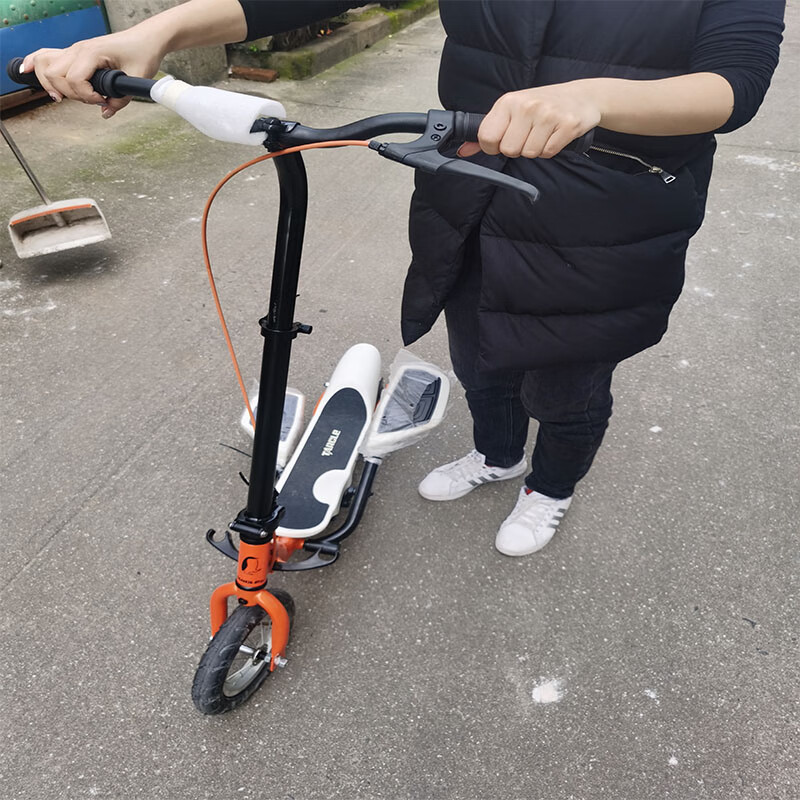 健身踏板车 双翼脚踏滑板车成人二轮踏板车折叠健身休闲踏步车校园