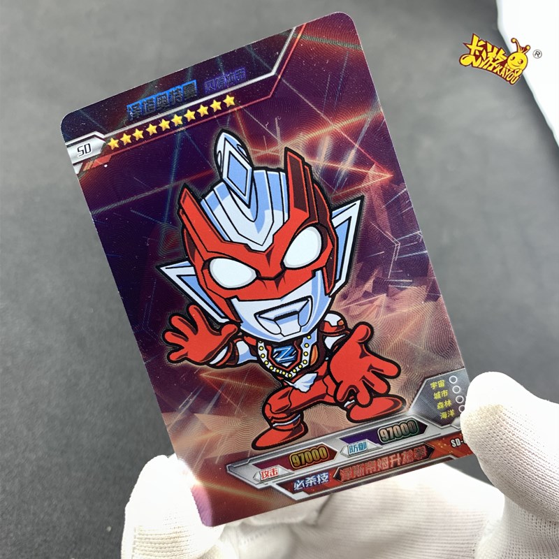 正版sd卡奥特曼卡片泽塔三人小队sd卡pr大头卡香肠派对pr单卖 阿古茹