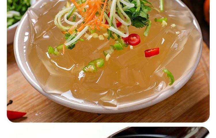 青岛老凉粉 青岛特产杨师傅海菜凉粉海石花凉粉水晶凉粉即食 海带味*3