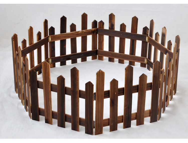 适用于实木围栏圣诞树装饰用品室内木头护栏白色原木色栅栏橱窗围挡