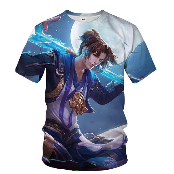 福威狼王者荣耀游戏男女衣服短袖t恤中学生孙悟空青少年班服可定制