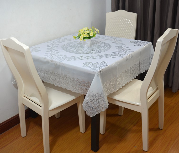 方桌布四方桌正方形桌布方桌布加厚四方桌桌布家用简约pvc防水防油防