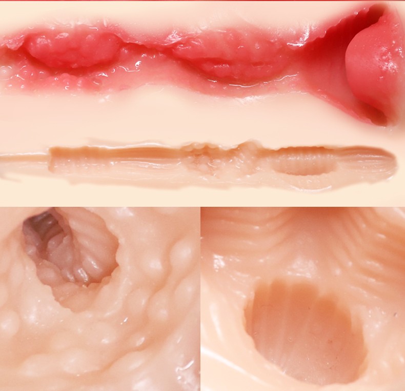 飞机杯男用高潮具阴臀倒模1:1仿真双通道全实体免充气半身娃娃男性