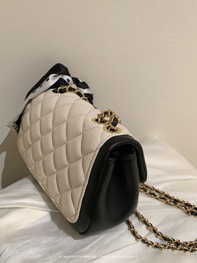 tlxt miocra koly 朱莉日记精致链条小包包女夏季百搭单肩斜挎包 黑色