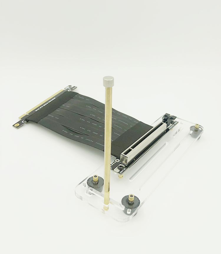 显卡竖装支架显卡竖装亚克力支架底座磁吸固定延长立pcie30x16机箱外