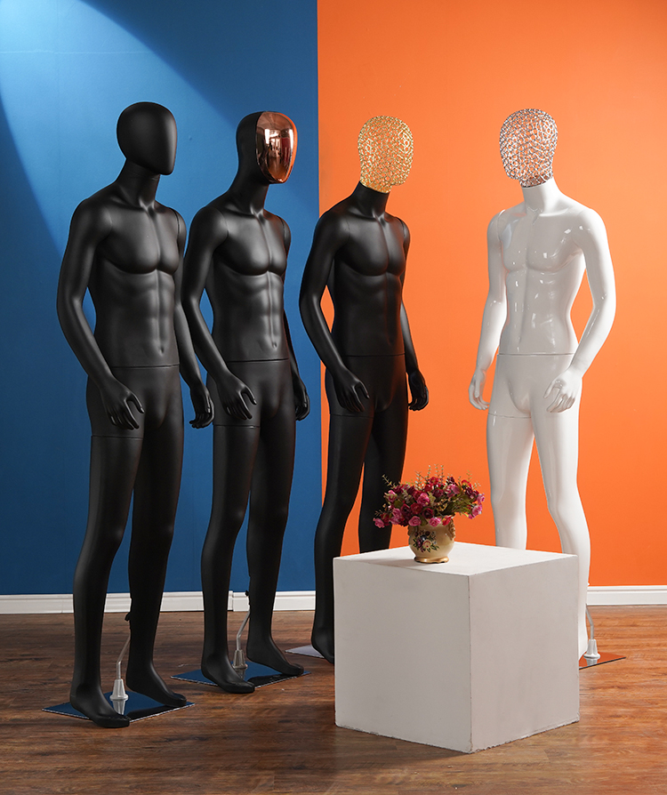 人体模型韩版电镀脸道具全身服装店衣服橱窗展示架佐尼迪男色模特半身